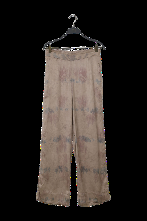 rabens saloner PreLoved Alisa Mixture wide leg pants I Silver combo