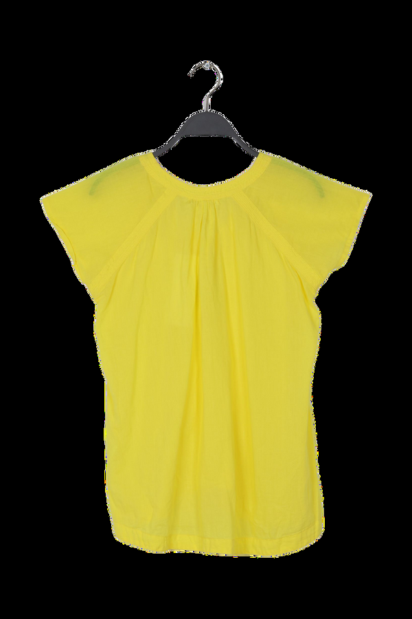 Rabens Saloner PreLoved Dipsy Cotton V-neck Top I White