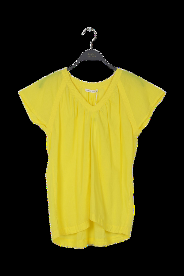 rabens saloner PreLoved Dipsy Cotton V-neck top I White