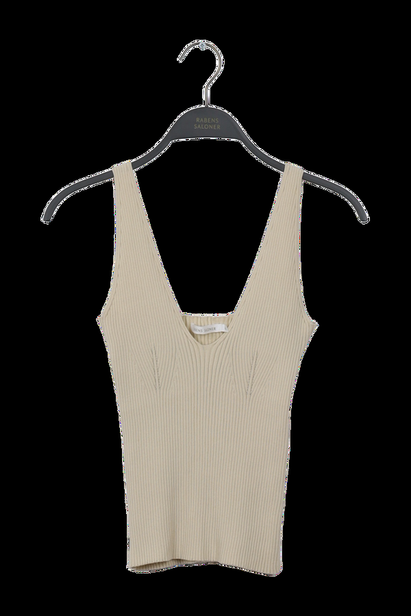 Rabens Saloner PreLoved Ferah Contour Knit Tank Top
