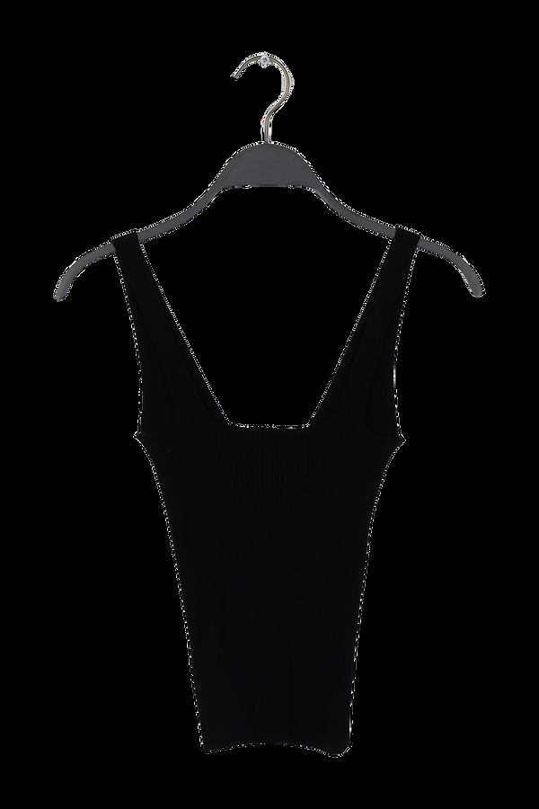 Rabens Saloner PreLoved Ferah Contour Knit Tank Top I Chalk