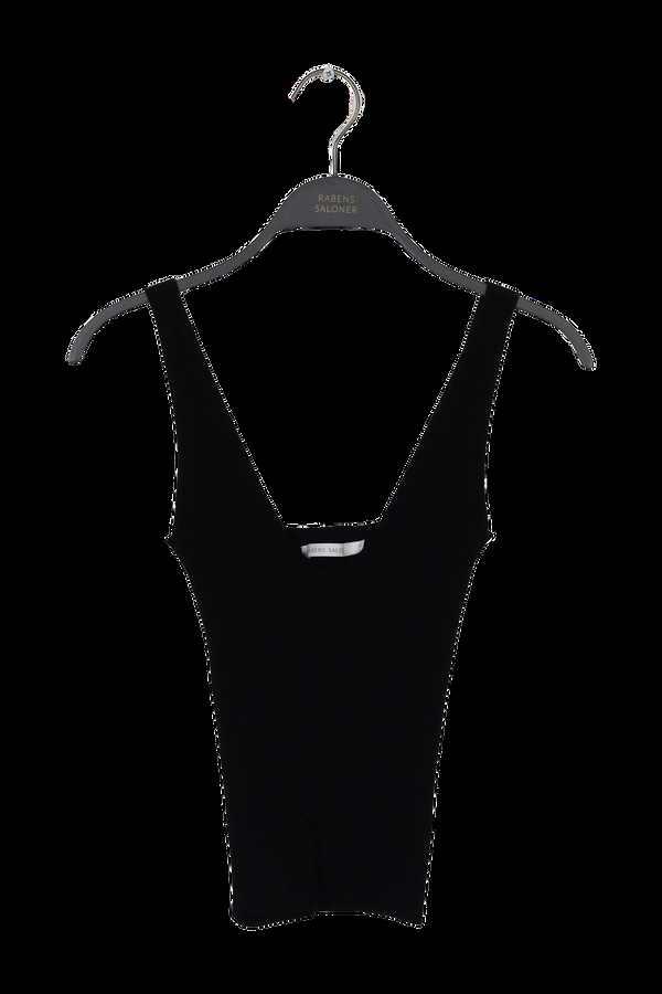 rabens saloner PreLoved Ferah Contour knit tank top I Chalk