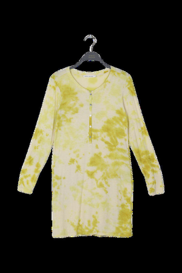 rabens saloner PreLoved Hue Fusion jersey dress I Lemon combo