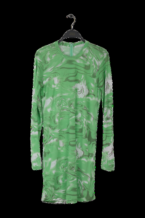rabens saloner PreLoved Janna Seaweed swirl short tube dress