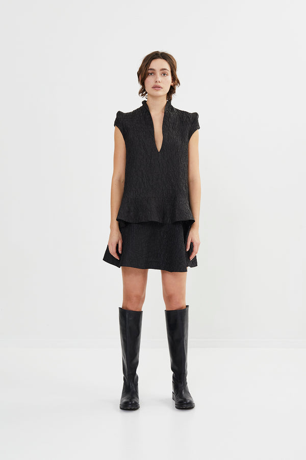 Rabens Saloner PreLoved Joleen Taffeta Jacquard Short Skirt