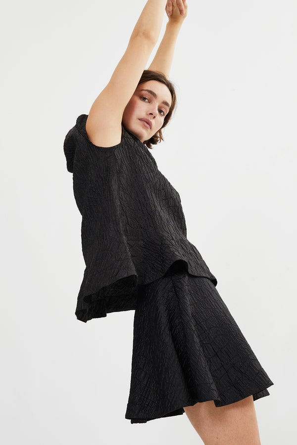 Rabens Saloner PreLoved Joleen Taffeta Jacquard Short Skirt