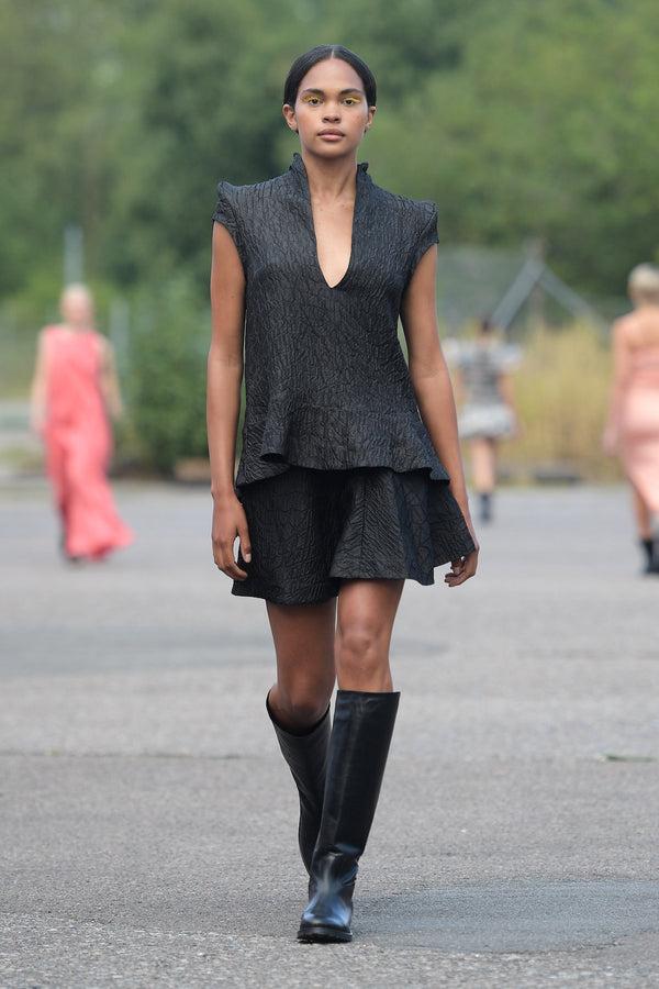 Rabens Saloner PreLoved Joleen Taffeta Jacquard Short Skirt