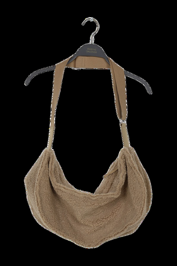 rabens saloner PreLoved Kondi Faux shearling OS bumbag I Amber