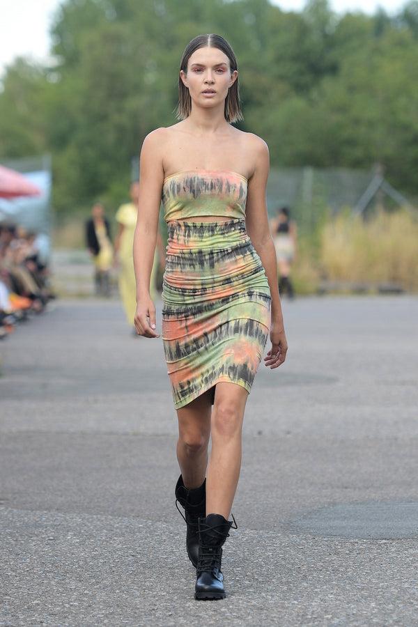 Rabens Saloner PreLoved Lanna Asp Split Bandeau Dress