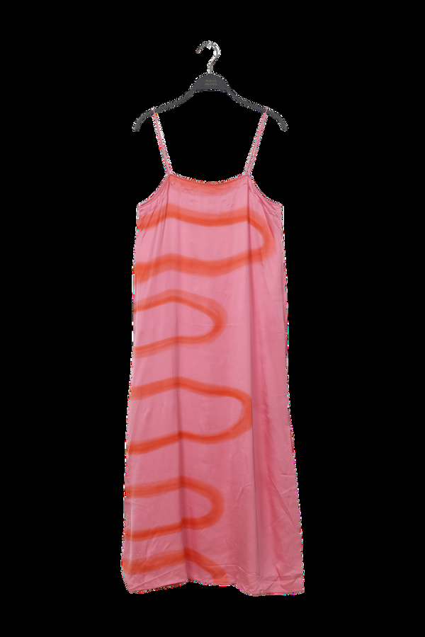 rabens saloner PreLoved Laurette Fluid camisole dress I Flamingo combo