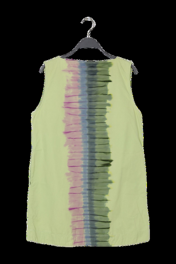 Rabens Saloner PreLoved Lupita Macaw Aline Short Dress I Lime Combo