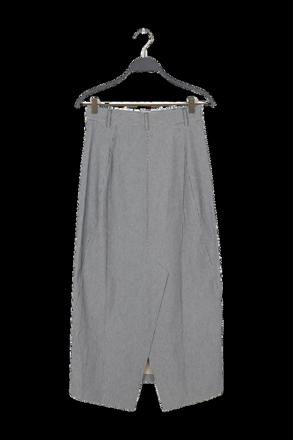 Rabens Saloner PreLoved Luzie Striped Tailoring Long Skirt