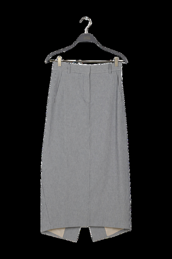 rabens saloner PreLoved Luzie Striped tailoring long skirt