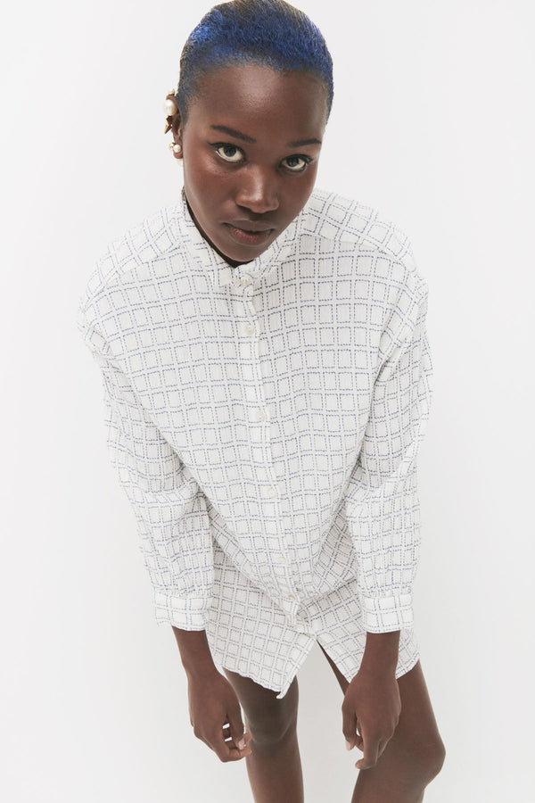 Rabens Saloner PreLoved Michella Square Crepe Shirt