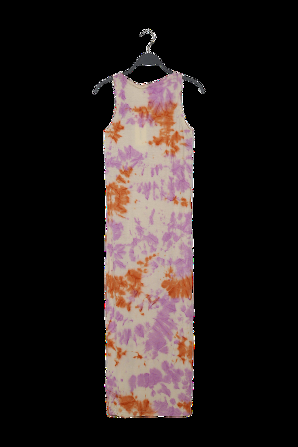 Rabens Saloner PreLoved Niara Fusion Long Tank Dress I Ametrine Combo