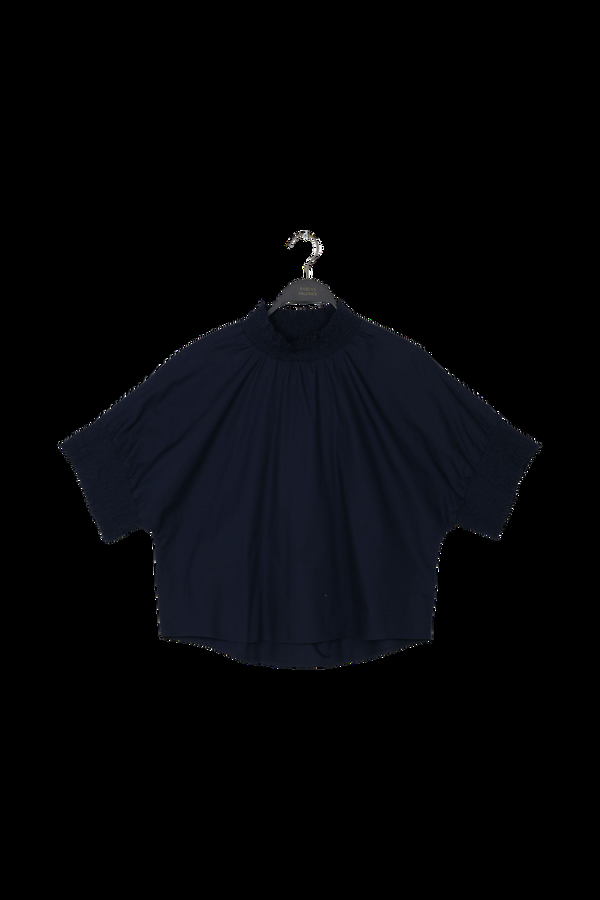 rabens saloner PreLoved Oona Poplin shirring blouse