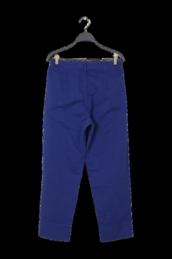 Rabens Saloner PreLoved Raina Canvas Light Pleat Pant I Workwear Blue