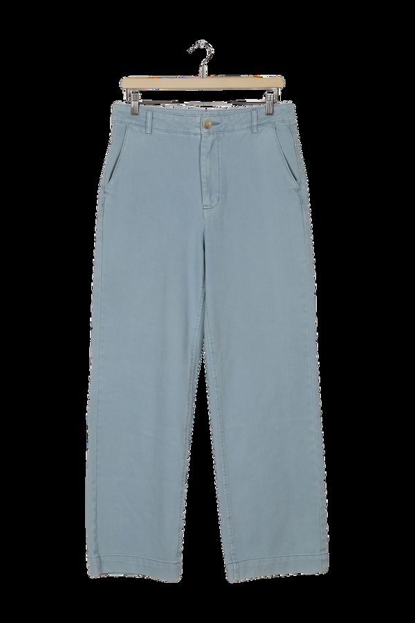 rabens saloner PreLoved Sabina Canvas drill pant I Aqua