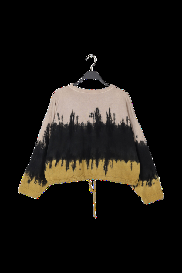 Rabens Saloner PreLoved Sheela Dip Dye Tonal Drawstring Sweat