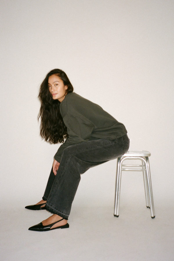 Rabens Saloner Acacie Pointy Slingback I Black