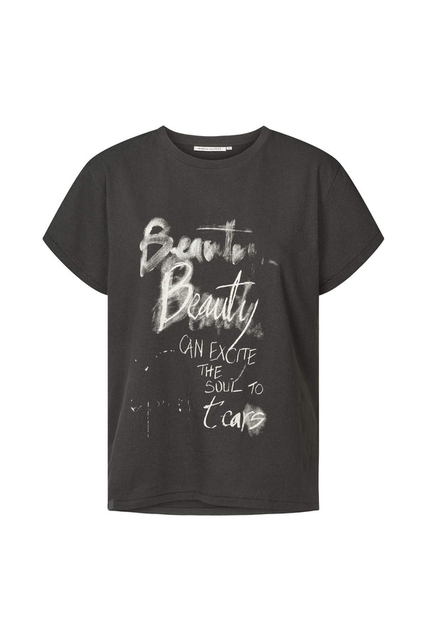 rabens saloner Ambla Beauty t-shirt I Faded black