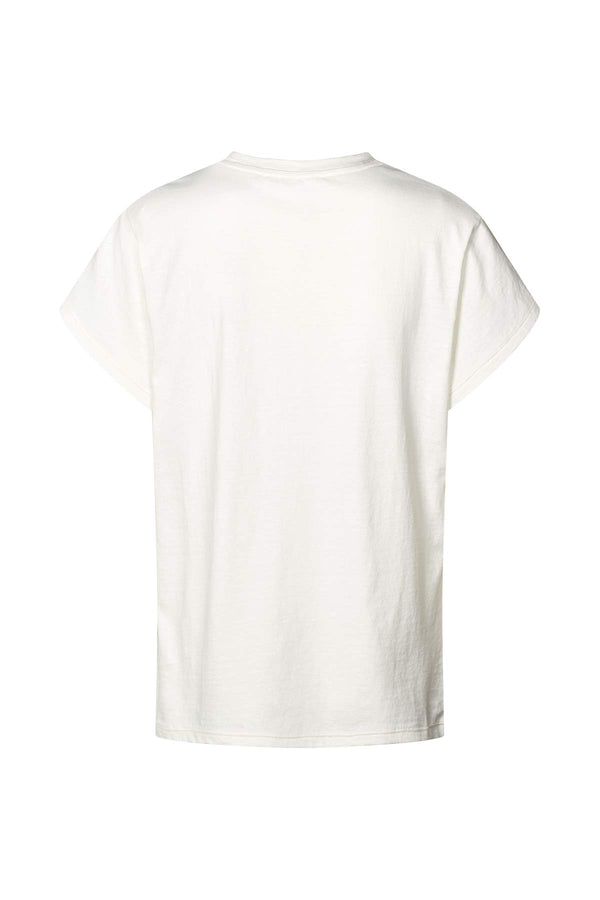 Rabens Saloner Ambla Diamante T-shirt I Chalk