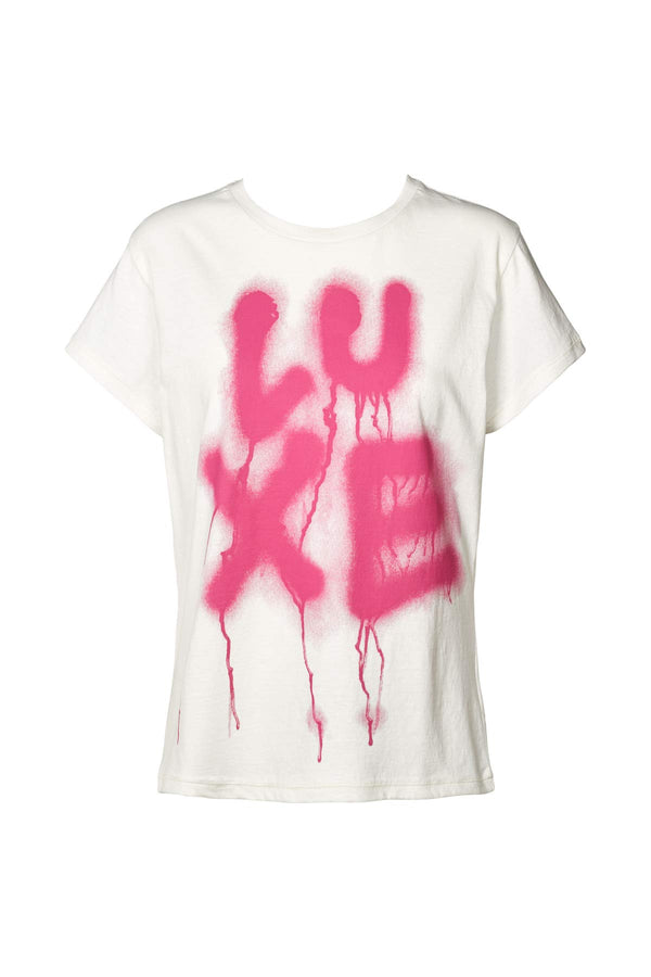 Rabens Saloner Ambla Luxe T-shirt I Pink