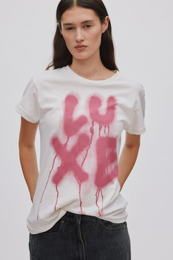 rabens saloner Ambla Luxe t-shirt I Pink