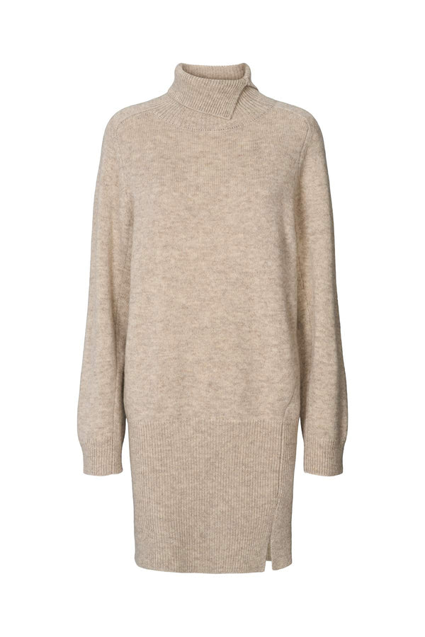 rabens saloner Carole Pure wool dress I Oatmeal