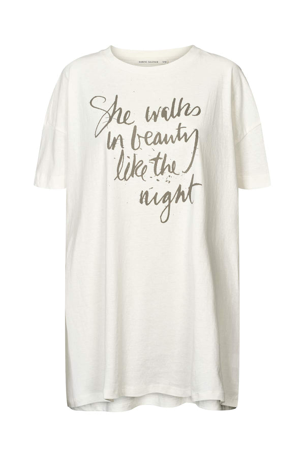 Rabens Saloner Dee Poet Oversize T-shirt I Chalk