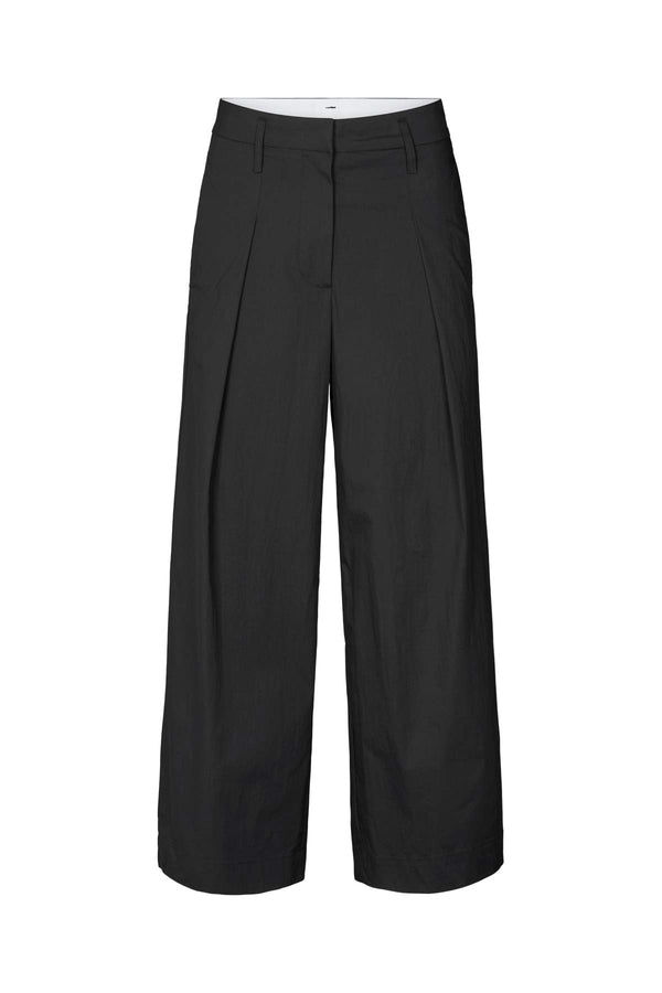 Rabens Saloner Enel Papery Parallel Pants I Black
