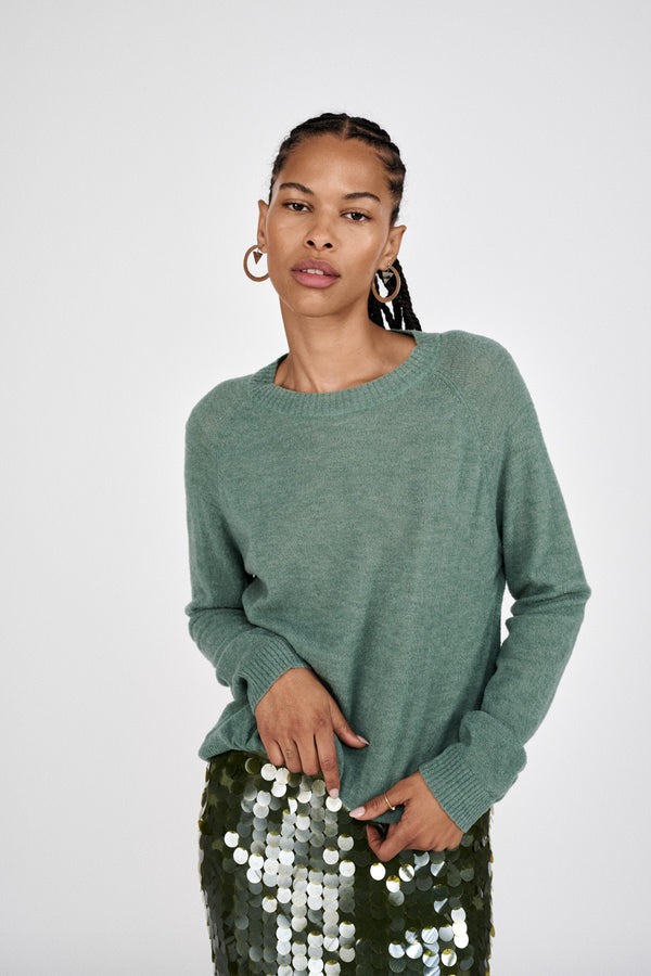 Rabens Saloner Engel Airy Boxy Sweater I Sand