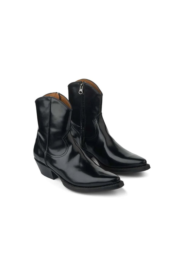 rabens saloner Erla Western zip boot I Black