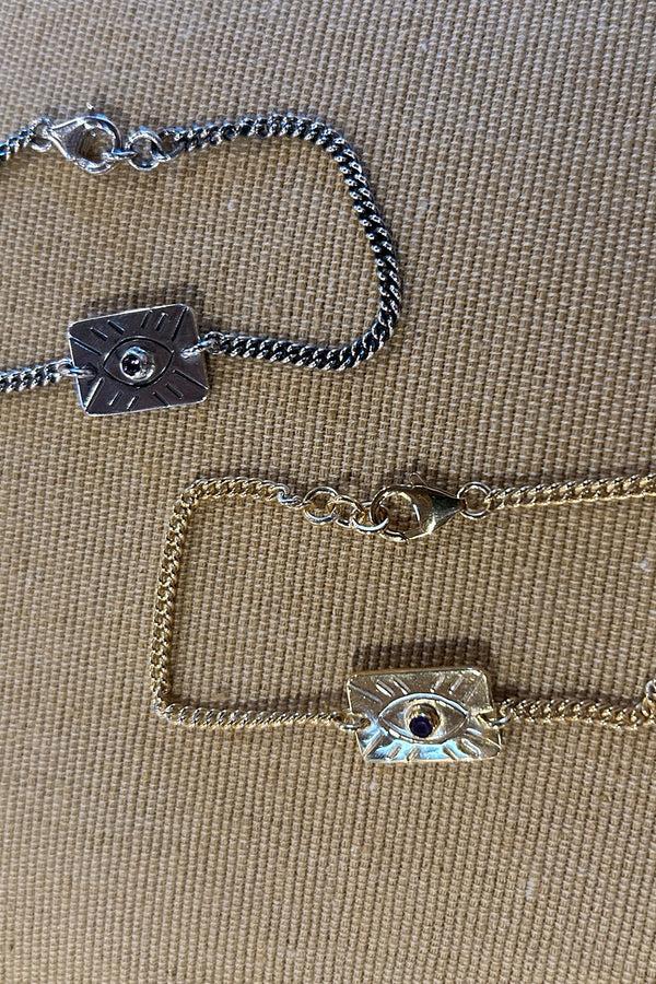 Rabens Saloner Eye Chain Bracelet Nafsu I Gold