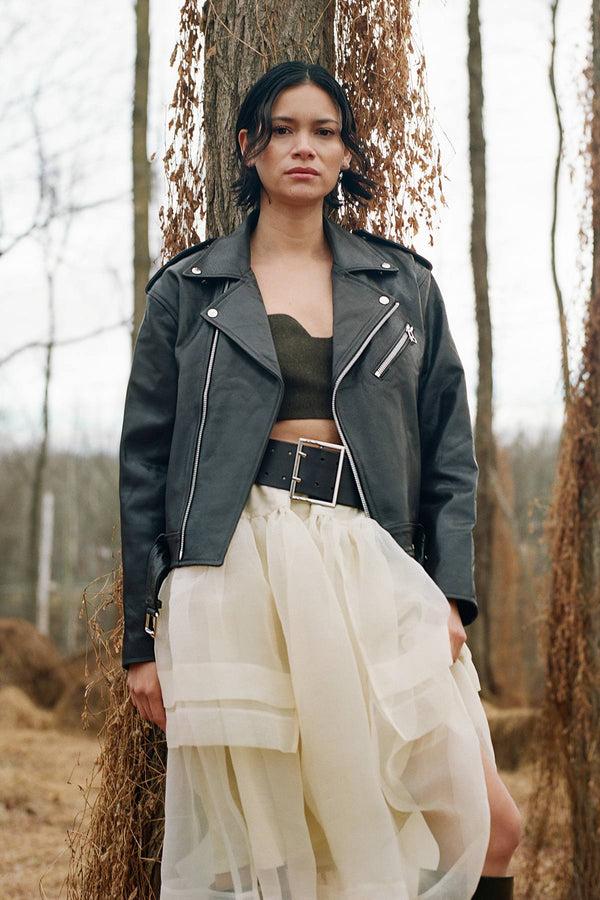 Rabens Saloner Falka Organza Layer Skirt I Bisque