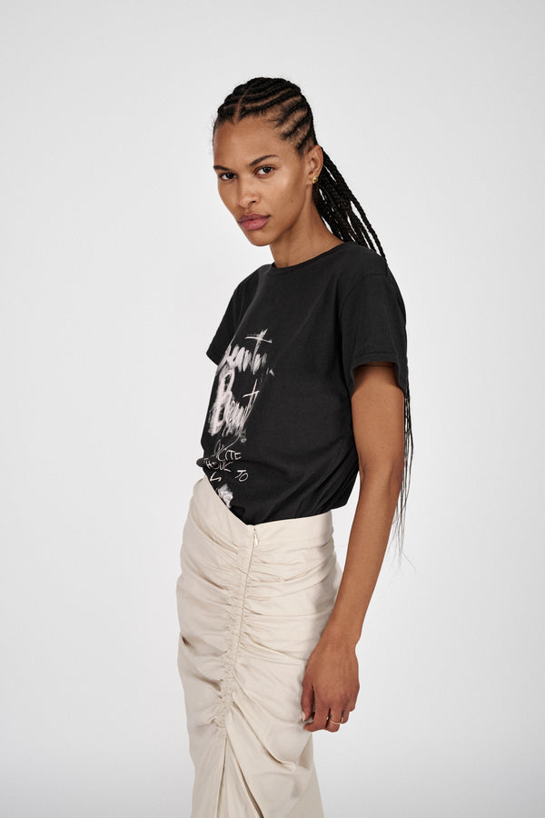 Rabens Saloner Filza Papery Skirt I Laurel