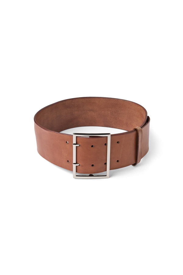 rabens saloner Gerde Leather wide belt I Cognac