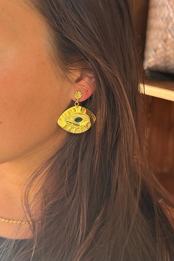 Rabens Saloner Giant Eye Earring Nafsu I Gold