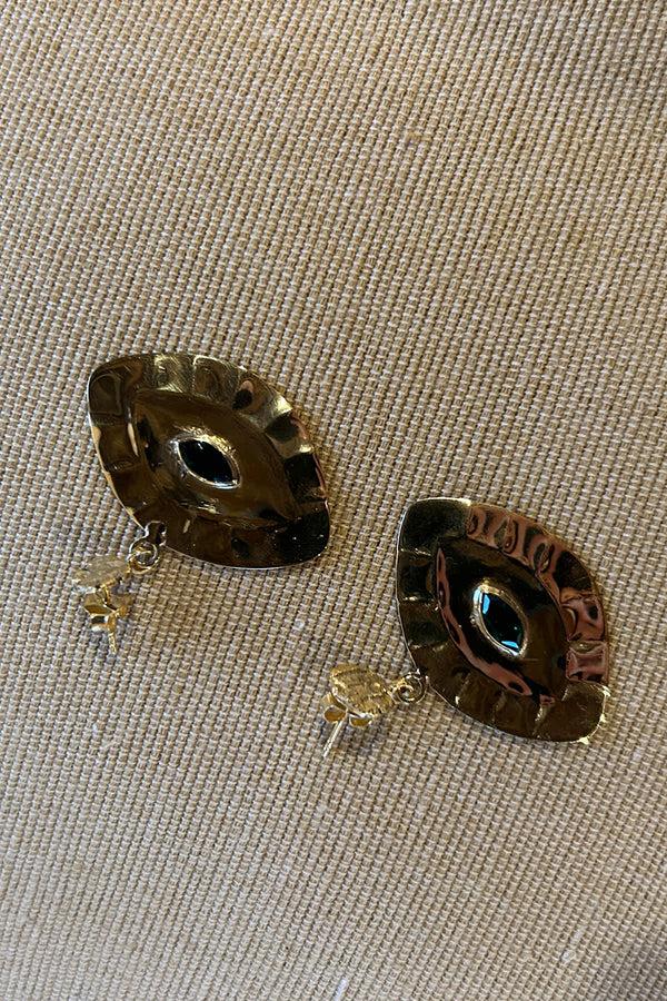 Rabens Saloner Giant Eye Earring Nafsu I Gold