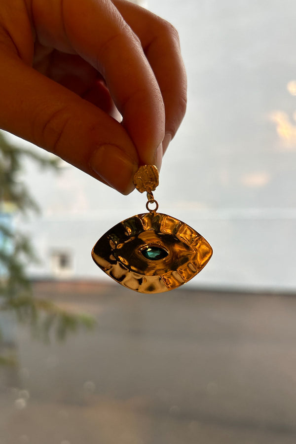 Rabens Saloner Giant Eye Earring Nafsu I Gold