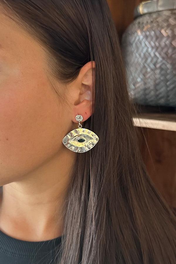 Rabens Saloner Giant Eye Earring Nafsu I Silver