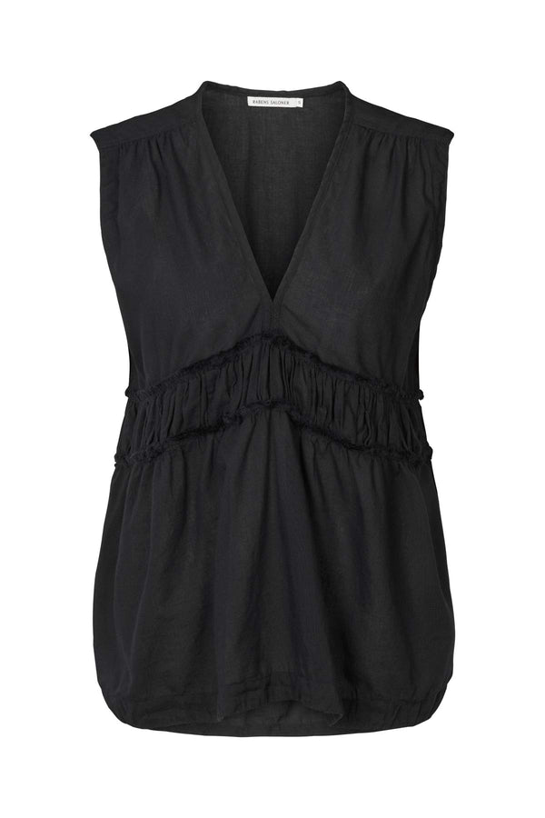 rabens saloner Helfred Cotton top I Black
