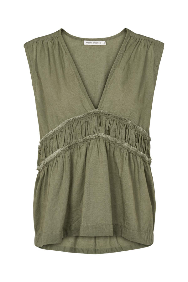 Rabens Saloner Helfred Cotton Top I Raw Lumber