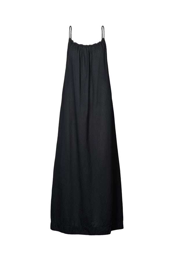 rabens saloner Hope Cotton halter dress I Black