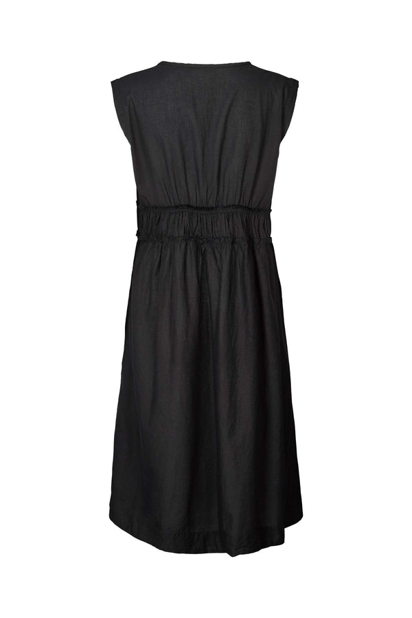 Rabens Saloner Hyben Cotton Short Dress I Black