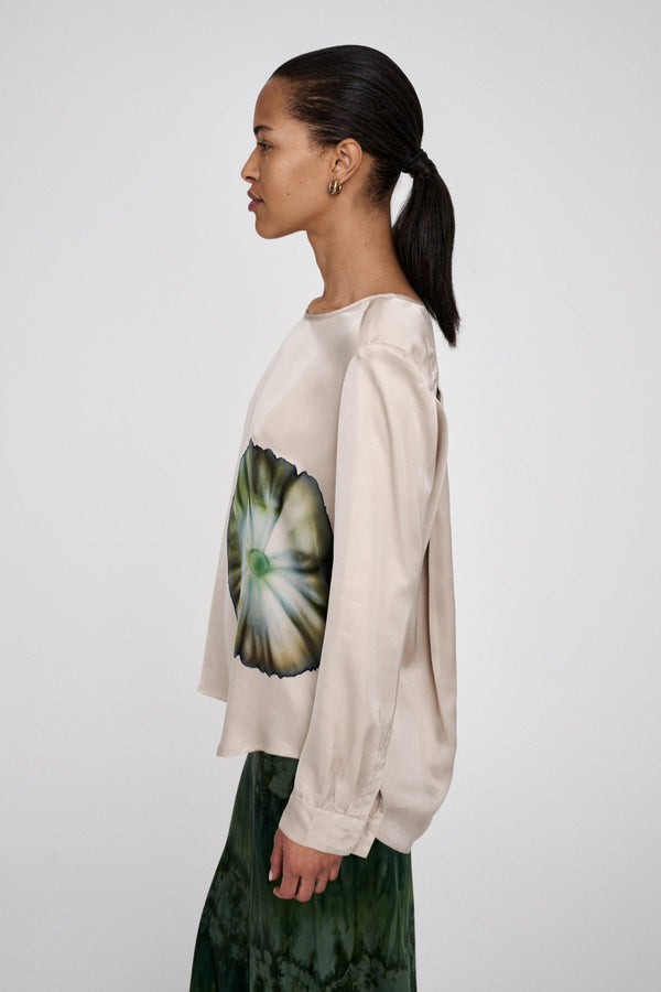 Rabens Saloner Ibi Bloom Blouse I Powder Combo