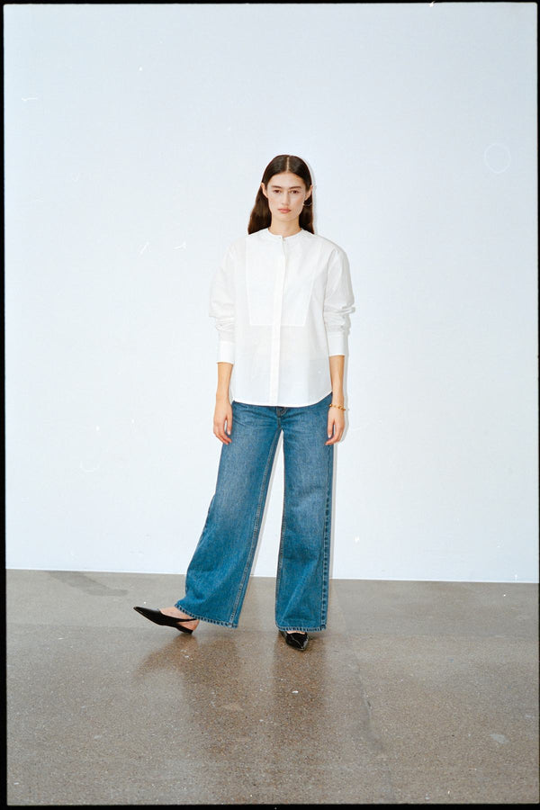 Rabens Saloner Ini Denim Pants I Washed Indigo