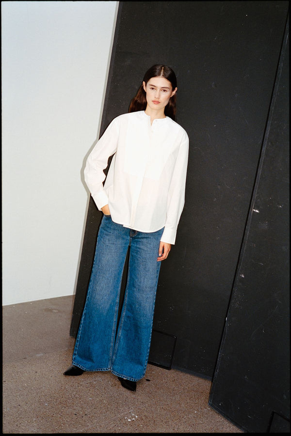 Rabens Saloner Ini Denim Pants I Washed Indigo