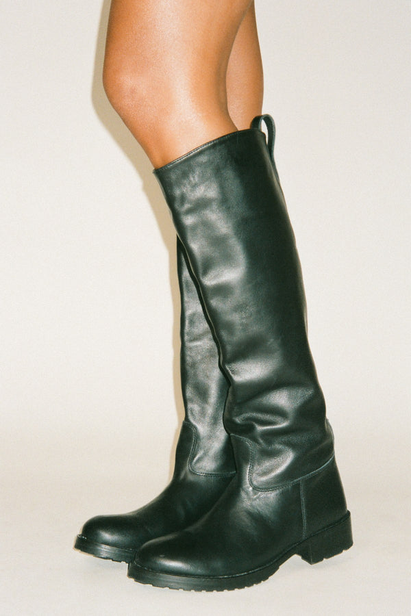 Rabens Saloner Marit Leather Riding Boot I Black