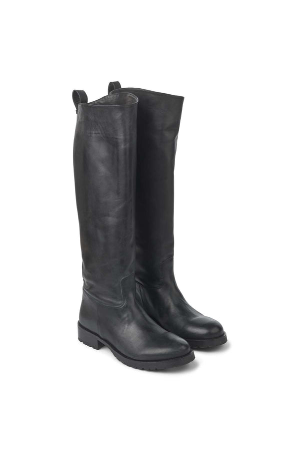 rabens saloner Marit Leather riding boot I Black